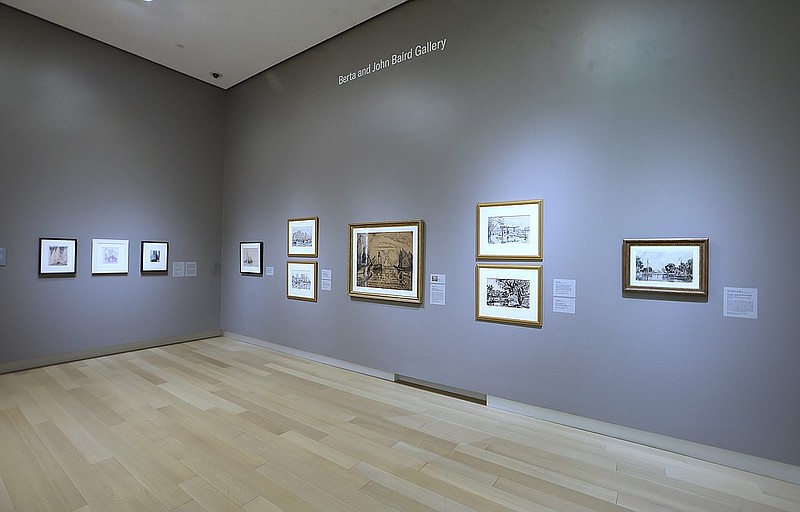 The preview event for the new Arkansas Museum of Fine Arts building on Tuesday, April 18, 2023, in Little Rock. (Arkansas Democrat-Gazette/Thomas Metthe)