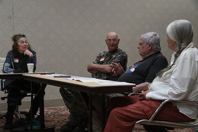 Poets from around Arkansas and Louisiana gathered last Saturday at the Arlington Resort Hotel and Spa to celebrate International Haiku Poetry Day, April 17. - Photo by Lance Brownfield of The Sentinel-Record