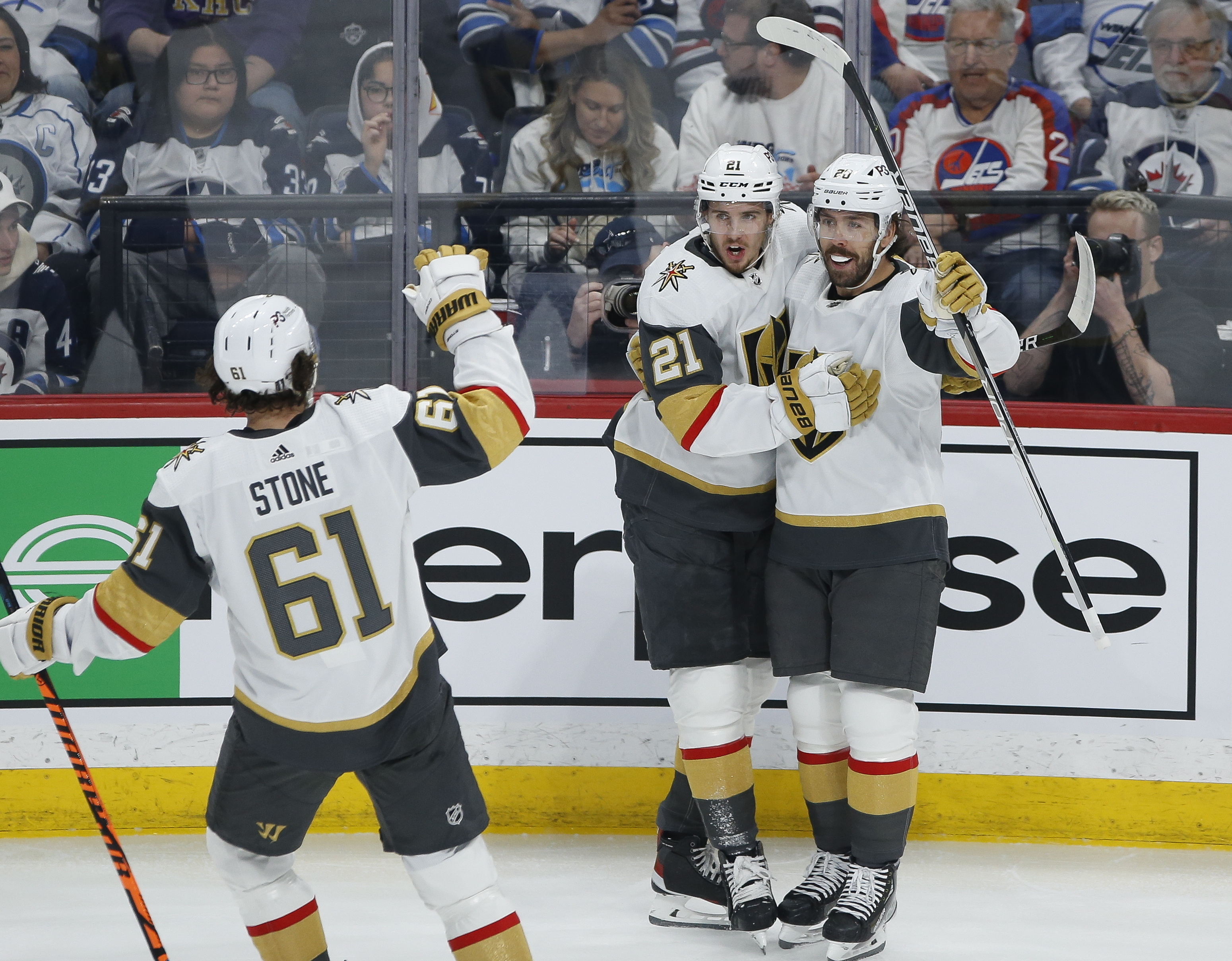Golden Knights' Michael Amadio delivers double OT win vs. Jets, Golden  Knights
