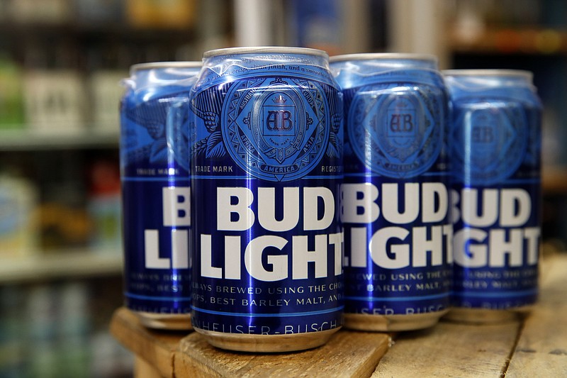 FILE - Cans of Bud Light beer are seen in Washington, Thursday Jan. 10, 2019. The marketing executive who oversaw a partnership between Bud Light and a transgender influencer is taking a leave of absence after it snowballed into cries for boycotts from some angry customers, according to media reports, Friday, April 21, 2023. (AP Photo/Jacquelyn Martin, File)