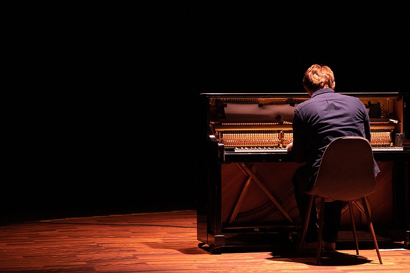 Composer, musician and sound artist, Amos Cochran plays the piano in a live performance. Photo is courtesy of d&B audiotechnik. - Submitted photo