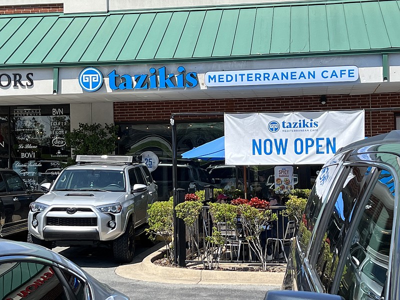 The Taziki's Mediterranean Grill at 8200 Cantrell Road, Little Rock, repaired damage and reopened with two weeks of the March 31 tornado. The chain-franchise operation, based in Birmingham, Ala., has plans to expand by 10-15 restaurants a year, including additional outlets in Arkansas.

(Arkansas Democrat-Gazette/Eric E. Harrison)