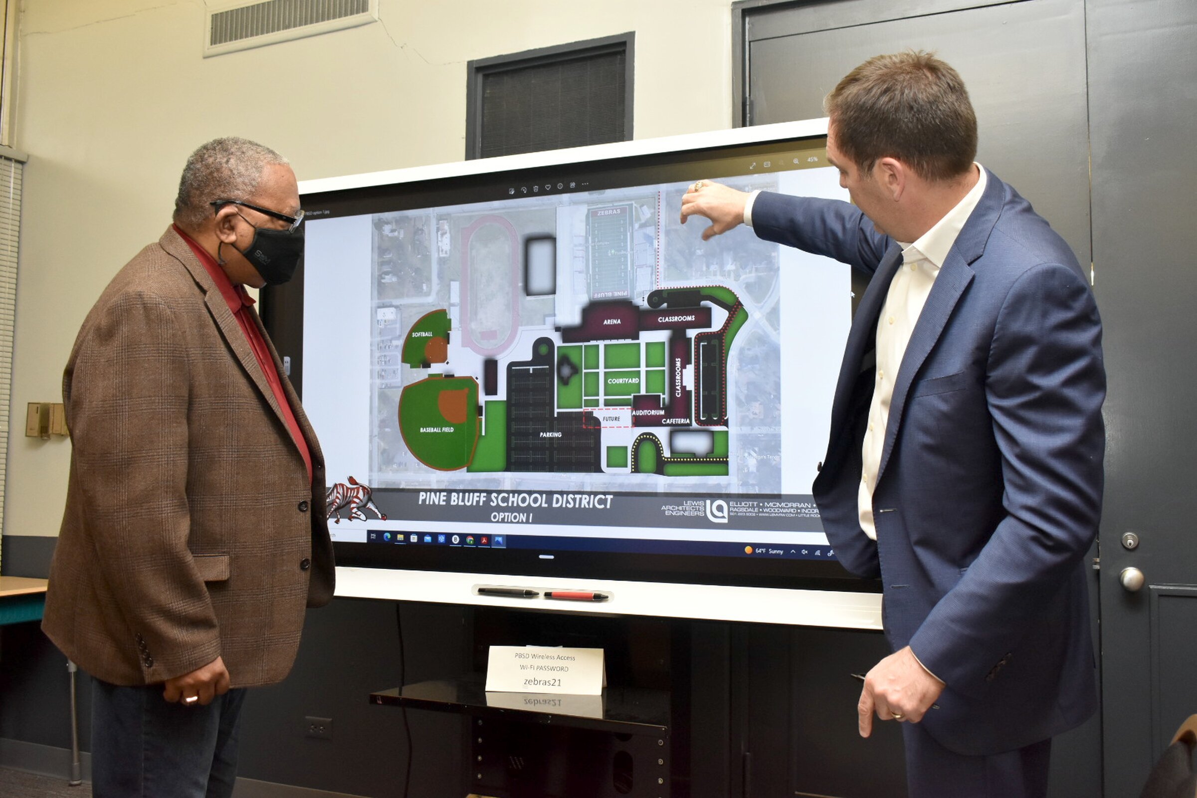 Board views potential Pine Bluff High School layouts