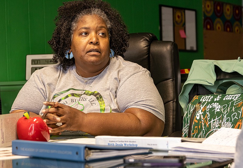 Josh Cobb/News Tribune photo: Angela Buckhall has been a Doula in the Jefferson City area for the last eight years. Doulas are women hired to help support pregnant women with their pregnancy.