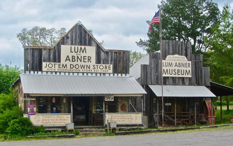 Lum and Abner Jot Em Down Store and Museum is located along Arkansas 88 in Pine Ridge.

(Special to the Democrat-Gazette/Marcia Schnedler)