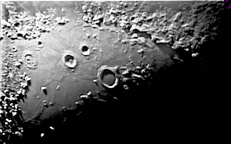 David Cater/Star-Gazing
Lunar mountains can be seen in this image of the moon.