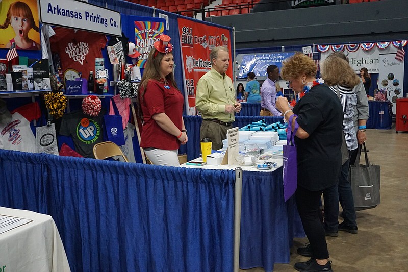 The Pine Bluff Chamber of Commerce's 2023 Business Expo is Thursday. The event includes an awards breakfast and the expo, shown here in this file photo, which includes 100 or exhibitors. (Pine Bluff Commercial file photo)
