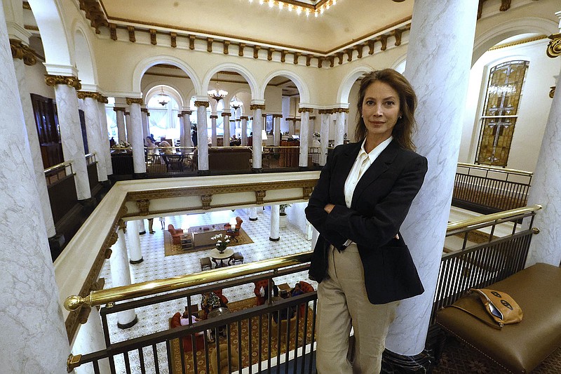 Christy Turlington Burns is the executive producer of  “Giving Birth in America: Arkansas” the world premiere screening was on Wednesday, April 26, 2023, at the Capital Hotel in Little Rock. 
(Arkansas Democrat-Gazette/Thomas Metthe)