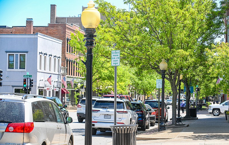 Julie Smith/News Tribune file photo:
Traffic flow through and parking in downtown Jefferson City are frequent topics of conversation to those who frequently are trying to get from point A to point B in a timely manner and to try to find convenient parking in the area quickly.