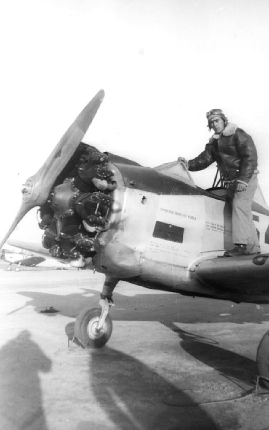 Cadet pilot at Thompson-Robbins Air Field in Phillips County; circa 1943.
(Courtesy of the Butler Center for Arkansas Studies, Central Arkansas Library System)