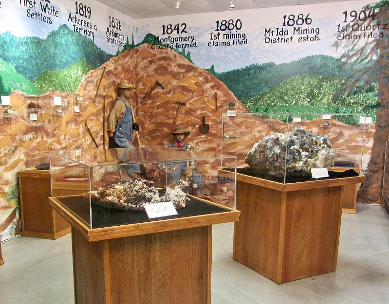 Heritage House Museum of Montgomery County details the history of mining around Mount Ida.

(Special to the Democrat-Gazette/Marcia Schnedler)
