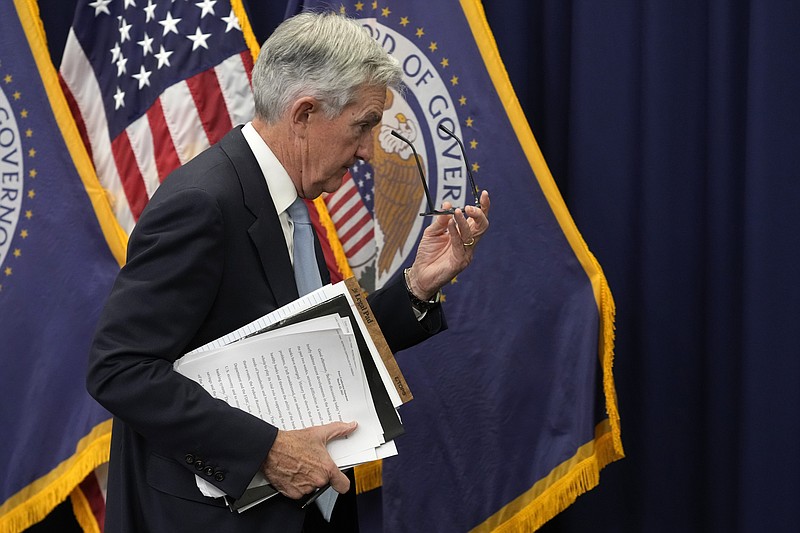 El presidente de la Reserva Federal de EEUU Jerome Powell en Washington el 22 de marzo de 2023.  (Foto AP /Alex Brandon)