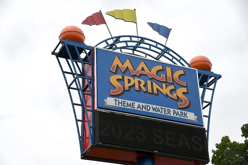 The Magic Springs entrance sign is shown in this undated file photo. (The Sentinel-Record/Lance Brownfield/File)