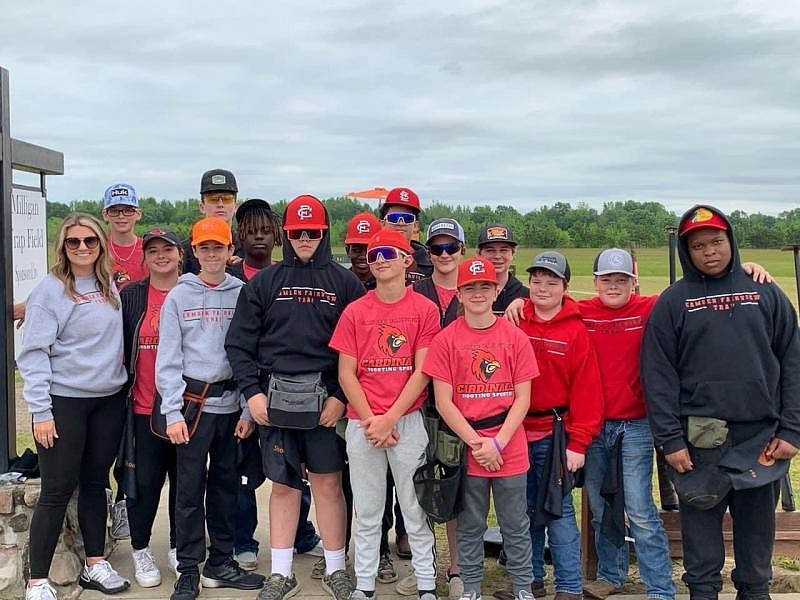 Courtesy photo
The Junior Red Squad shooting team at Camden Fairview qualified for State at the South Junior Regional Tournament, finishing 7th overall out of 128 squads