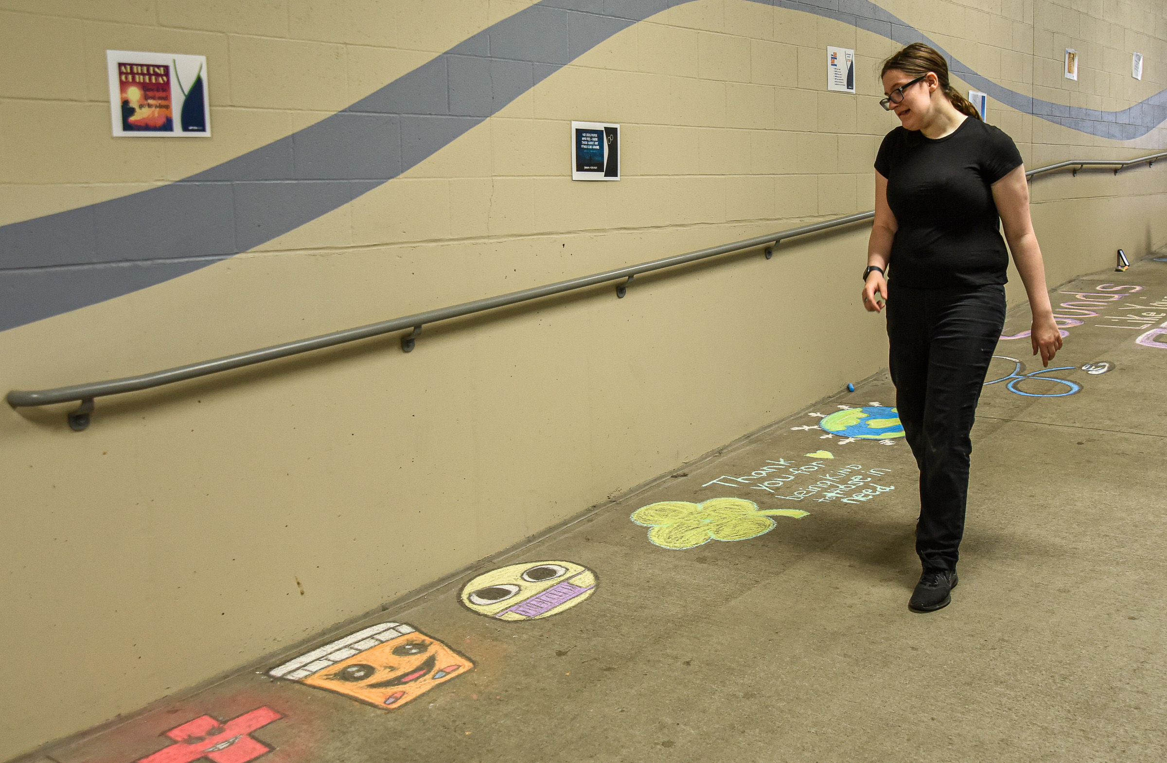 St Mary’s Hospital kicks off Health Care Week with chalk art