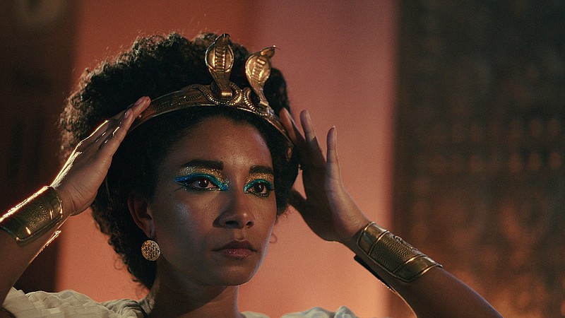 Mixed-race British actor Adele James stars as the Pharaonic ruler, Cleopatra, in Netflix's "Queen Cleopatra." — the last queen of the Greek-speaking dynasty founded by Alexander the Great's Macedonian general Ptolemy.  Her casting sparked a backlash in Egypt.
(Netflix via TNS)