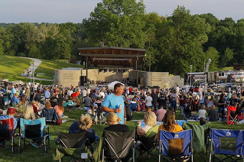 News Tribune file photo: 
Concertgoers enjoy a previous concert held at the Capital Region MU Health Care Amphitheater. The 2023 summer season kicks off May 26.