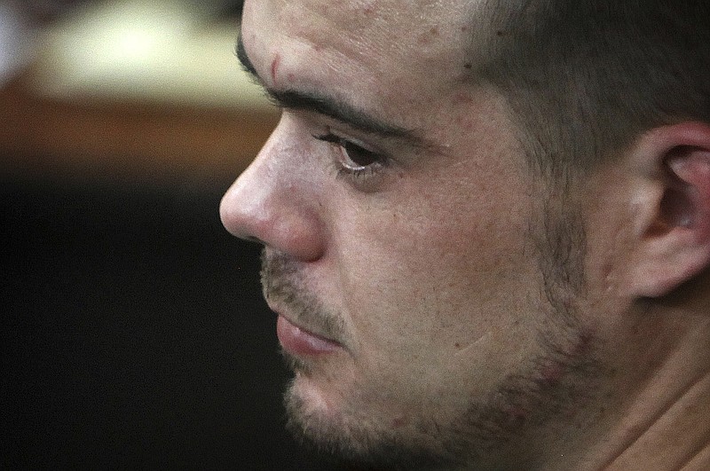 FILE - Joran van der Sloot sits in the courtroom before his sentencing at San Pedro prison in Lima, Peru, Jan. 13, 2012. The government of Peru on Wednesday, May 10, 2023, issued an executive order allowing the temporary extradition to the United States of Joran van der Sloot, the prime suspect in the unsolved 2005 disappearance of American Natalee Holloway in the Dutch Caribbean island of Aruba. (AP Photo/Karel Navarro, File)