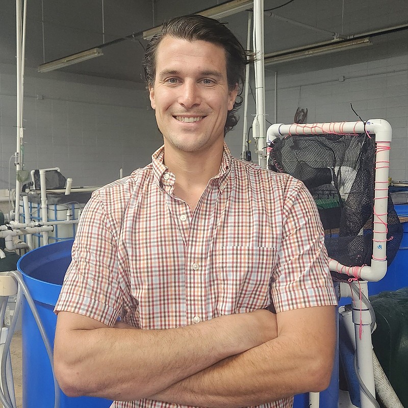 Ignacio Lopez, an alumnus of the graduate program in aquaculture and fisheries at the University of Arkansas at Pine Bluff, is an aquaculture instructor for Moss Point Career and Tech Ed Center at Moss Point, Miss. (Special to The Commercial/University of Arkansas at Pine Bluff)