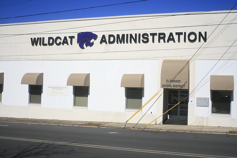 The El Dorado School District Administration office is seen in this News-Times file photo.