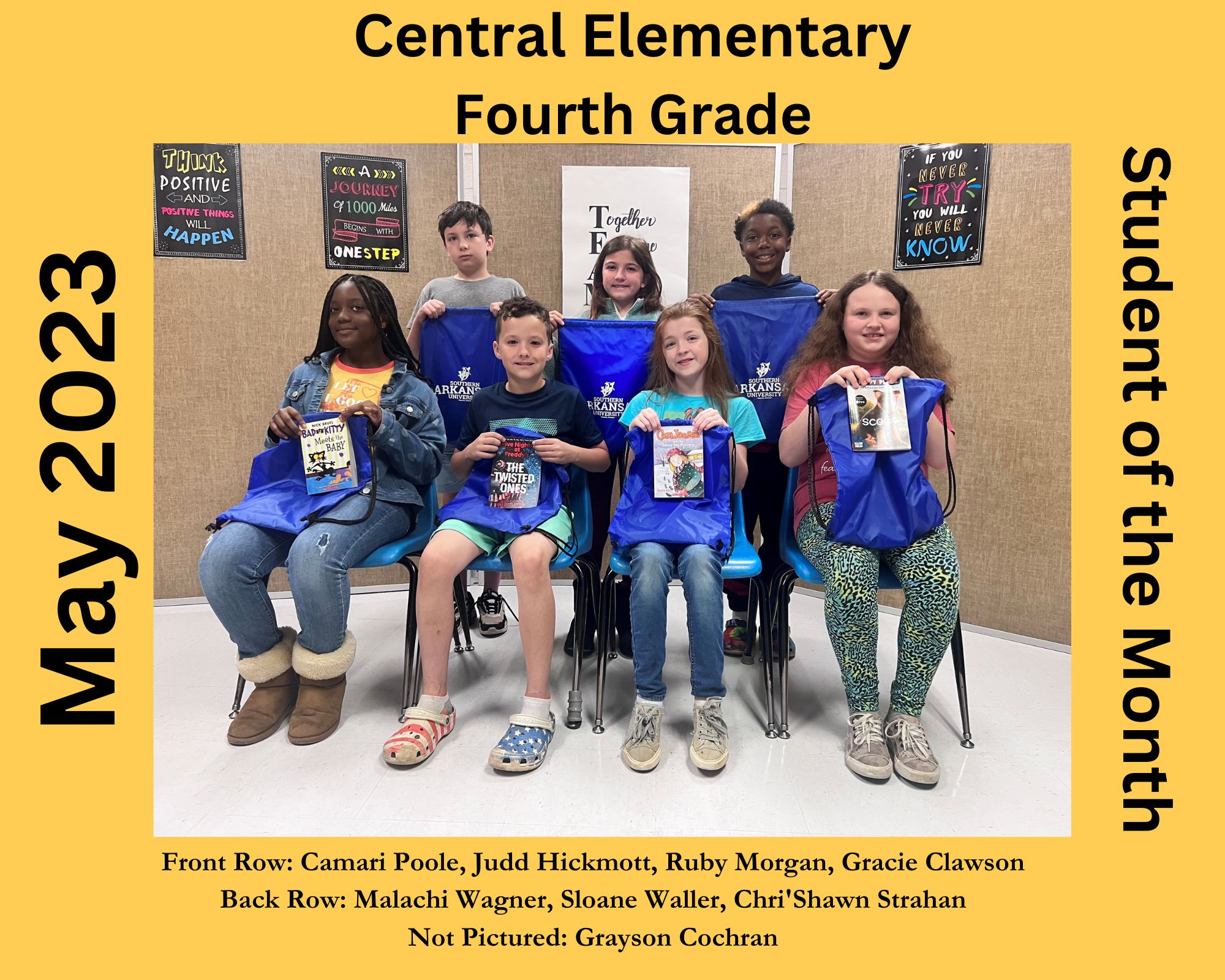 Central Elementary recognizes May Students of the Month Magnolia