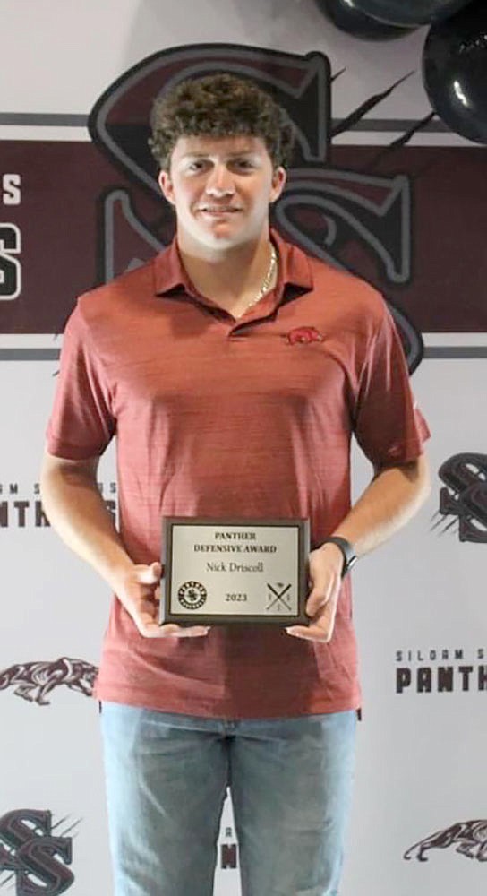 Submitted photo
Siloam Springs senior Nick Driscoll earned the Defensive Award for the 2023 baseball season.