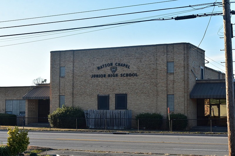Watson Chapel Junior High School is pictured in this Jan. 16, 2021, photo. A student was shot to death inside the campus on March 1, 2021. The suspect, a classmate, pleaded guilty to first-degree murder Monday, May 15, 2023. (Pine Bluff Commercial/I.C. Murrell)