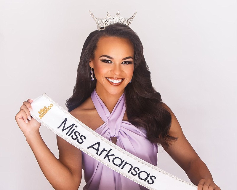 Ebony Mitchell of Harrison will crown her successor as Miss Arkansas June 10 in Little Rock. She says the best advice she received during her reign was "to not take myself too seriously and to make every moment count."

(Courtesy Photo/Miss Arkansas Pageant)