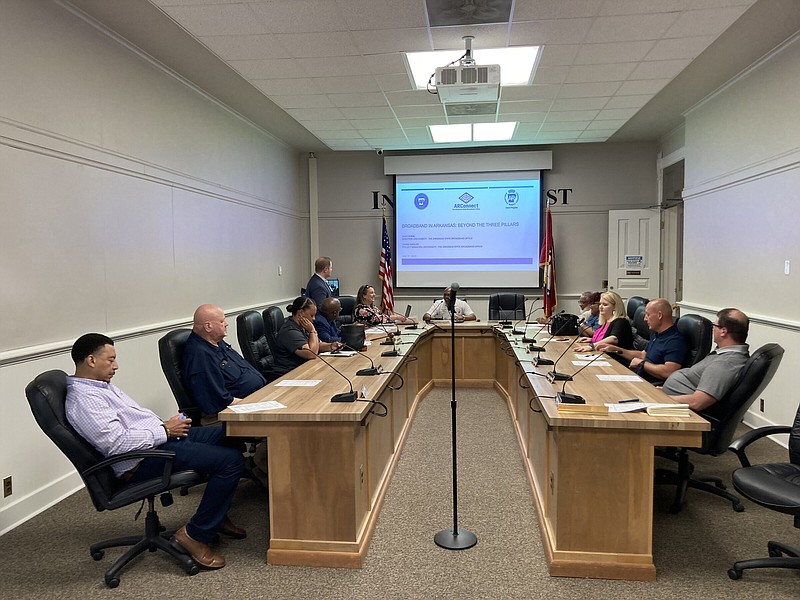 Plans for widening the reach of high-speed internet across Jefferson County were discussed recently by state and local officials. (Pine Bluff Commercial/Byron Tate)