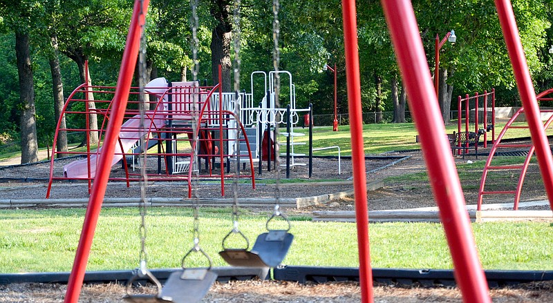 Annette Beard/Pea Ridge TIMES
The Pea Ridge City Park has provided space for playing on playground equipment, walks, sporting practices and events and even been the site of the Pea Ridge Mule Jump over the years.