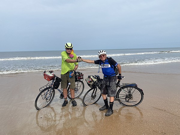 Arkansas postcard historian bicycles with a buddy 3,000 miles from sea to shining sea - Vimarsana News