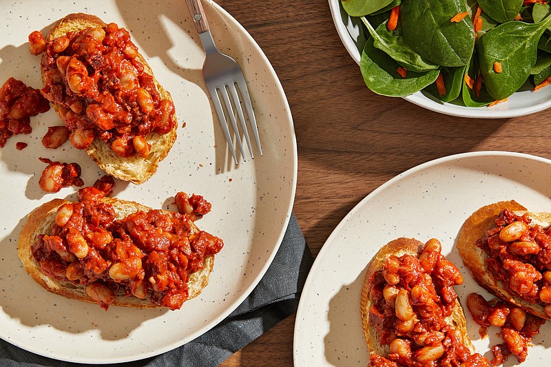 Spicy Chorizo “Baked” Beans on toast
(For The Washington Post/Tom McCorkle)