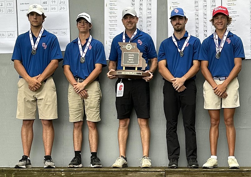 (Photo courtesy of Lance Boyd) California Pintos Golf finished runner-up in Class 2 May 16 in Springfield.