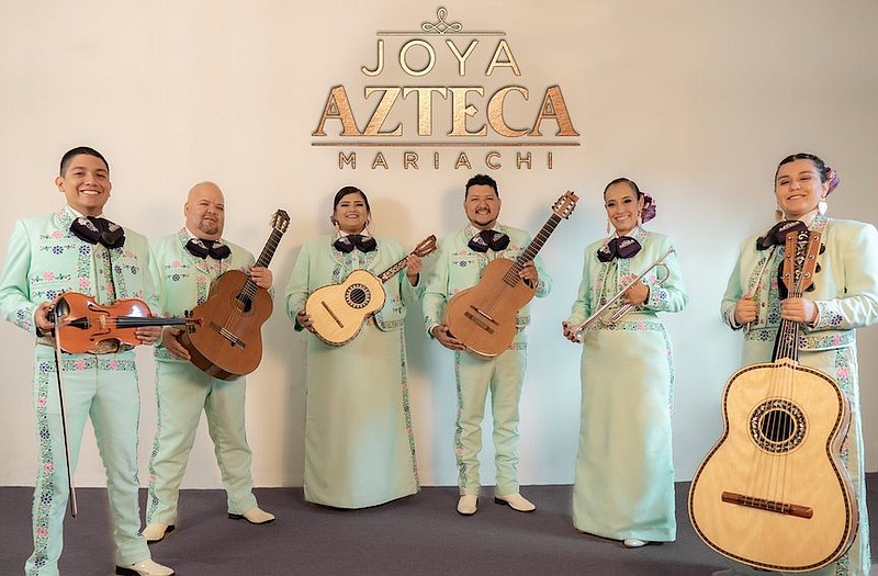 Northwest Arkansas-based mariachi band Joya Azeteca will get the crowd going when they perform from 7-10 p.m. Friday in North Little Rock's Argenta Plaza, for the Argenta Vibe Series. The concert is free.
(Special to the Democrat-Gazette)