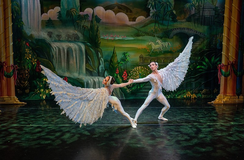 The Dove of Peace figures prominently in the second act of "Nutcracker! Magical Christmas Ballet” (formerly “The Great Russian Nutcracker”), coming Dec. 31 to Little Rocks Robinson Center Performance Hall.

(Special to the Democrat-Gazette)