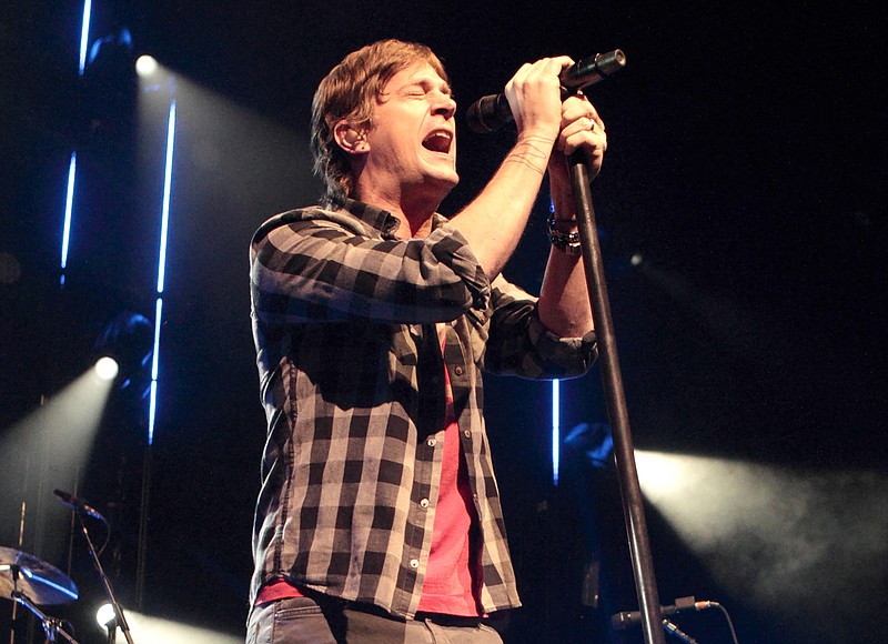 FILE - Rob Thomas of Matchbox Twenty performs on the bands North Tour at the Event Center in the Borgata Hotel and Casino on Feb. 23, 2013, in Atlantic City, N.J. The band releases a new album, “Where the Light Goes,” this Friday (Photo by Owen Sweeney/Invision/AP, File)