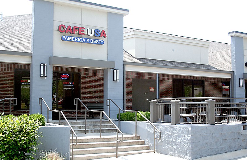 Lynn Atkins/Special to The Weekly Vista In Town Center, Cafe USA occupies the corner closest to Lancashire Boulevard.
