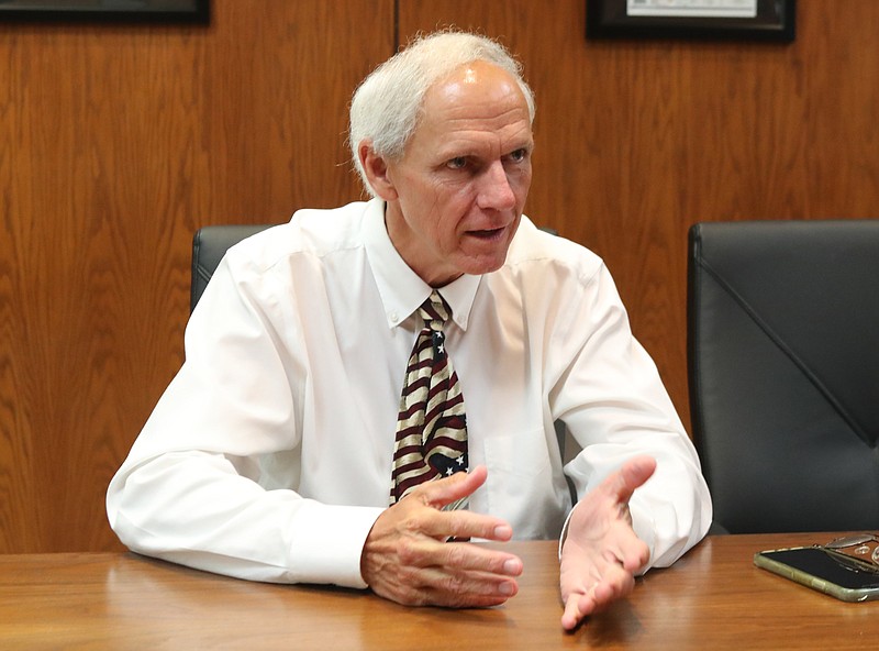 Garland County Circuit Court Judge Ralph Ohm is interviewed in a 2019 file photo. - File photo by The Sentinel-Record