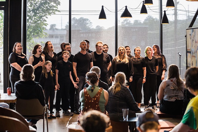 The Theatre Collective of Northwest Arkansas debuted May 7 with “Collected,” an evening of songs and monologues performed as part of Sunday Night Socials at TheatreSquared.

(Courtesy Photo/Jennifer Stockburger)