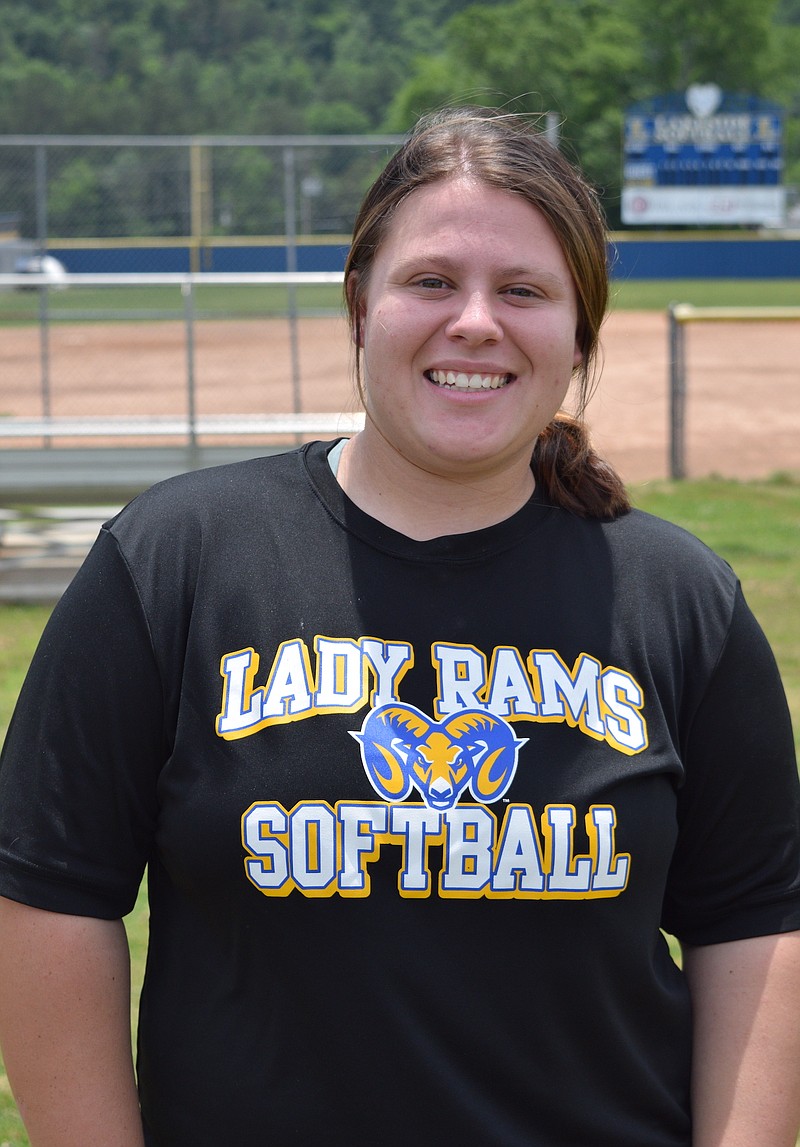 Emylee Bittinger, shown in front of Lakesides softball field on Thursday, has signed with the Henderson State Reddies and was selected for All-State honors for softball. - Photo by Donald Cross of The Sentinel-Recoord