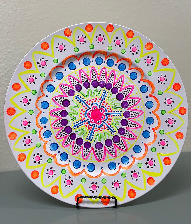 Pictured, an example of the mandalas guests at this month's Corks and Canvas class will paint. (Contributed)