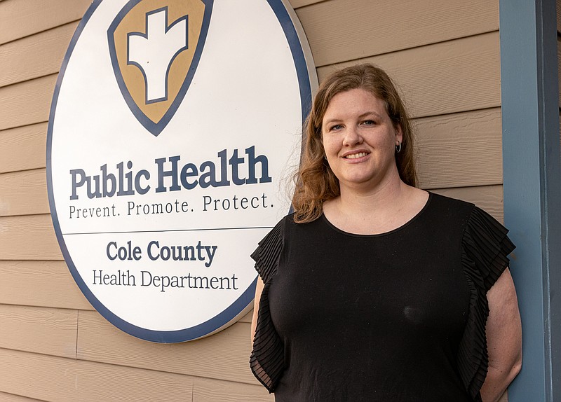 Josh Cobb/News Tribune photo: Samantha Schulte took a new job as a Medical Receptionist/Deputy Registrar at the Cole County Health Department in Jefferson City on April 4, 2023.
