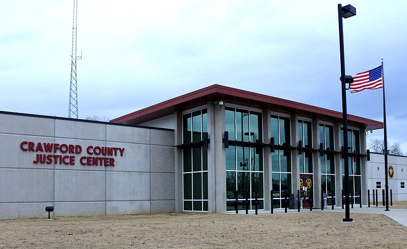 The Crawford County jail, the detention center at 4235 Alma Highway in Van Buren, is shown in this March 2021 file photo. (NWA Democrat-Gazette/Thomas Saccente)