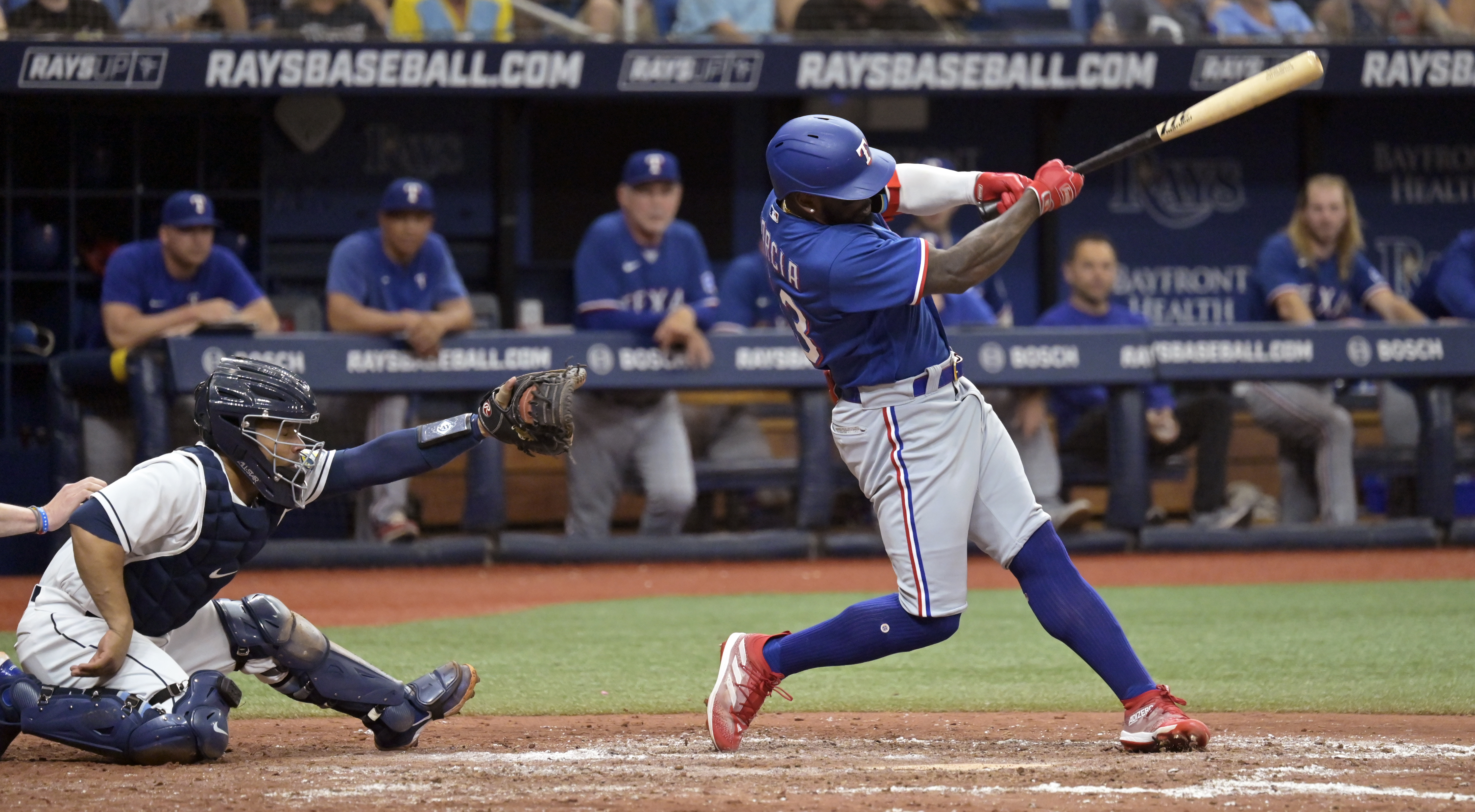 Nathan Eovaldi pitches 6 scoreless innings as Rangers beat Tampa Bay Rays  5-3 for fifth win in a row