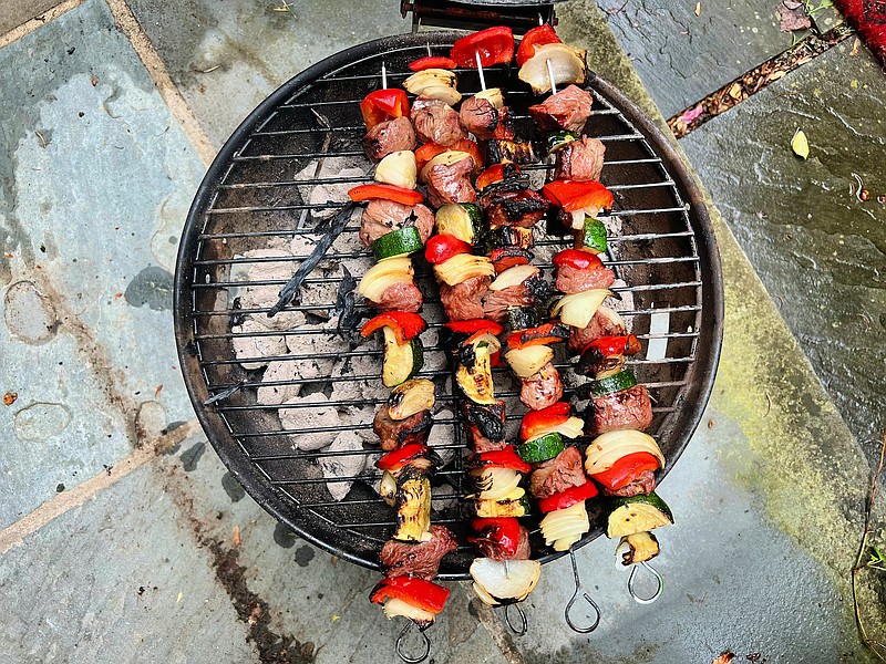 Gretchen's table Grilled steak kebabs with spicy cilantro sauce Texarkana Gazette