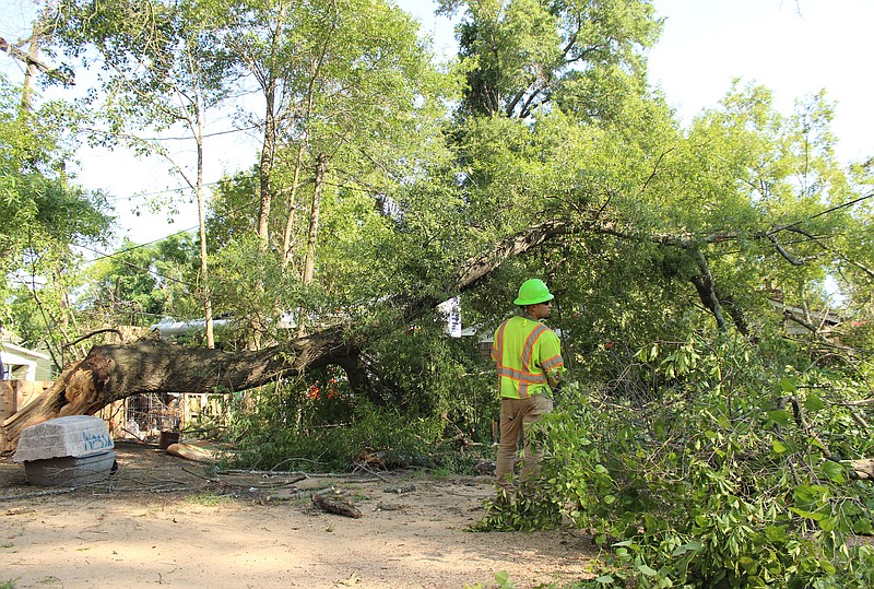 Electric company crews work to restore power after multiple storms