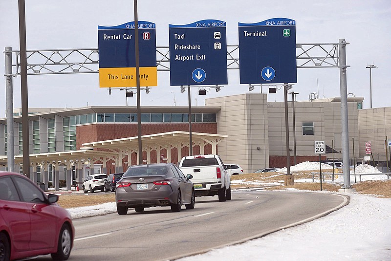 Construction on Northwest Arkansas National Airport access road on ...