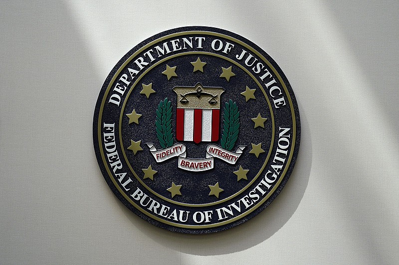 The FBI seal is pictured Aug. 10, 2022, in Omaha, Neb. 
(File Photo/AP/Charlie Neibergall)
