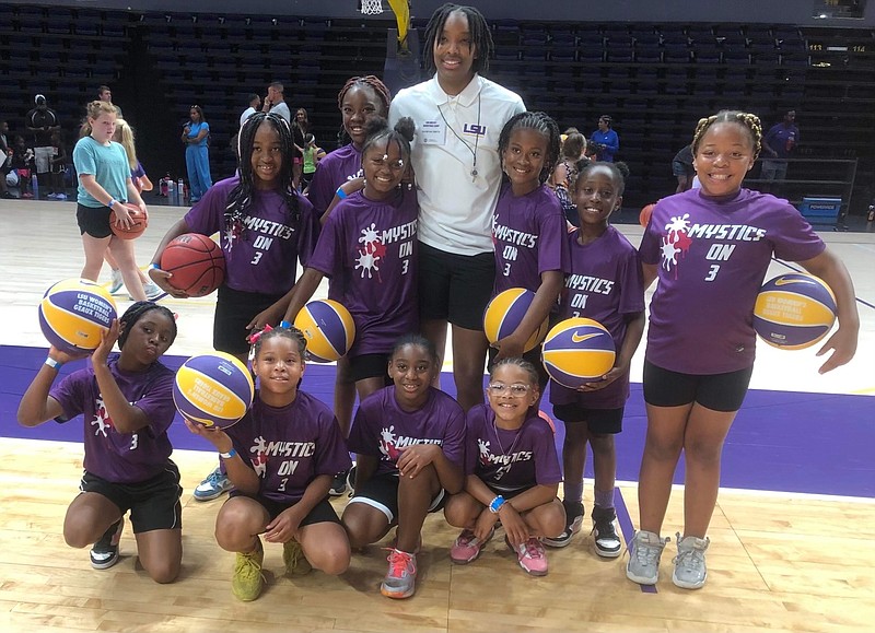 Little League team hones skills at LSU basketball camp