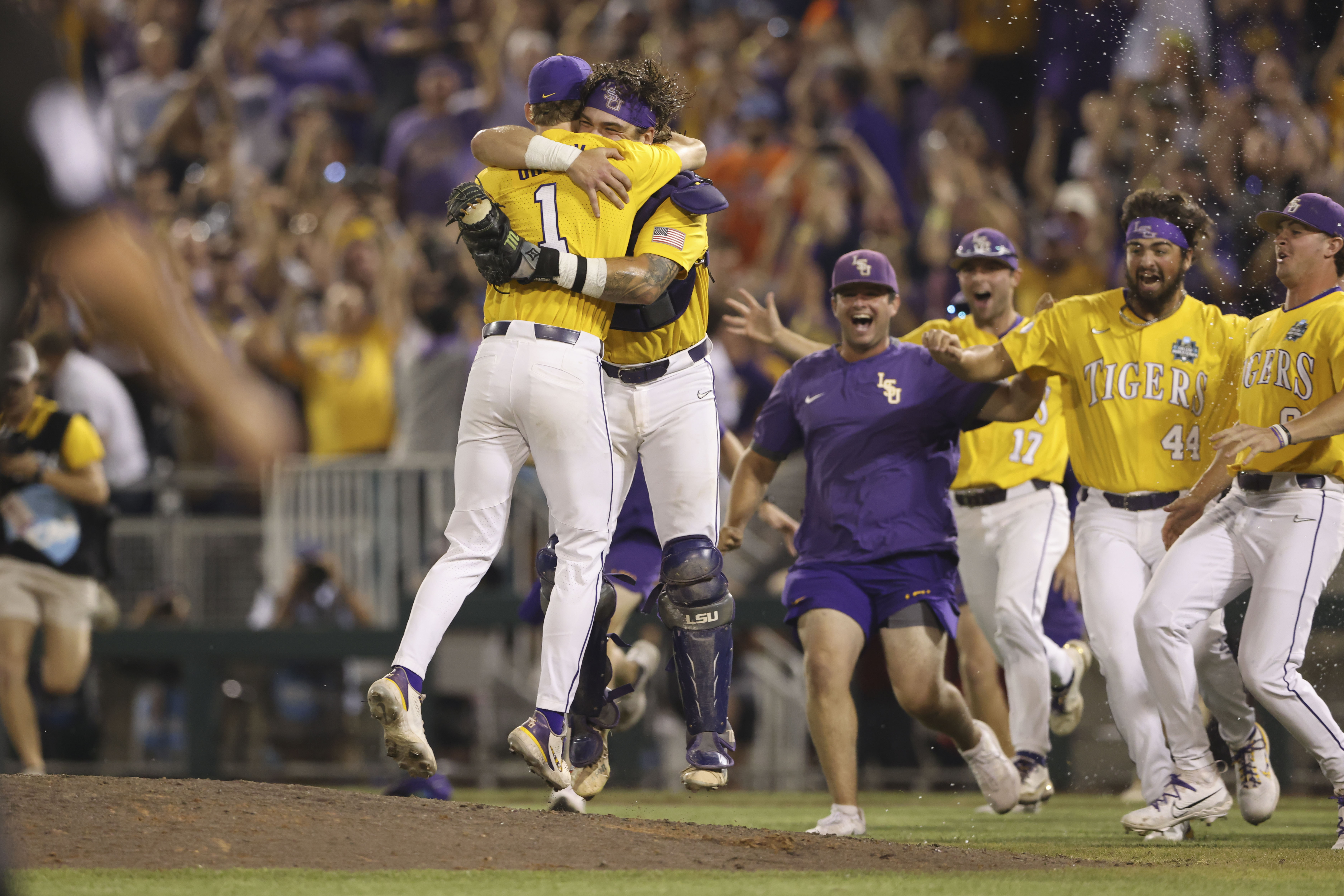 LSU 2023 College World Series Trophy replica